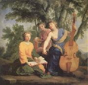 Eustache Le Sueur Melpomene Erato and Polymnia (mk05) china oil painting reproduction